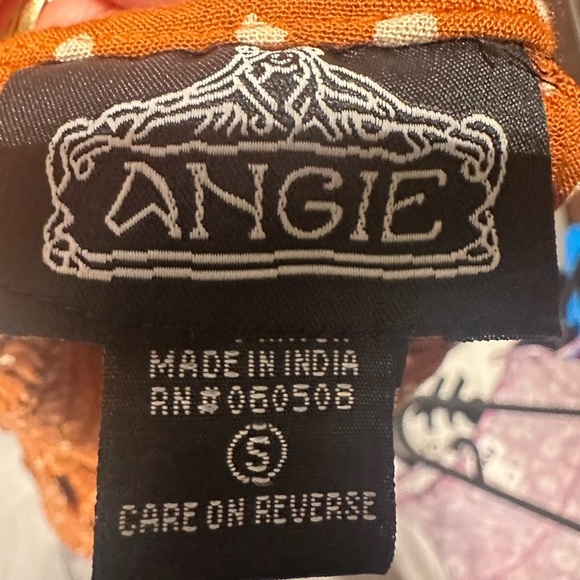 Angie Orange top with White Dots - Picture 7 of 7